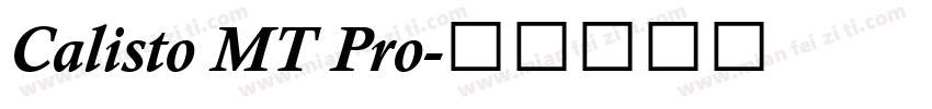 Calisto MT Pro字体转换